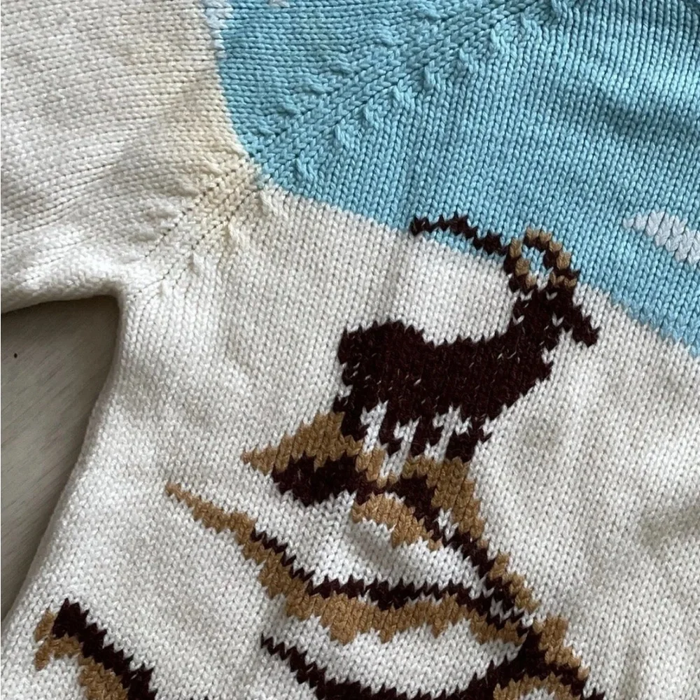 Vintage Silton California Sweater Mountain Ski Scene Knit Sweater 
Sz Small - Picture 5 of 5